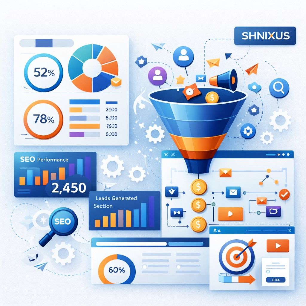 lead generation & marketing automation systems ShNixus Softech Digital Marketing Services lead generation and marketing automation systems for scalable customer acquisition