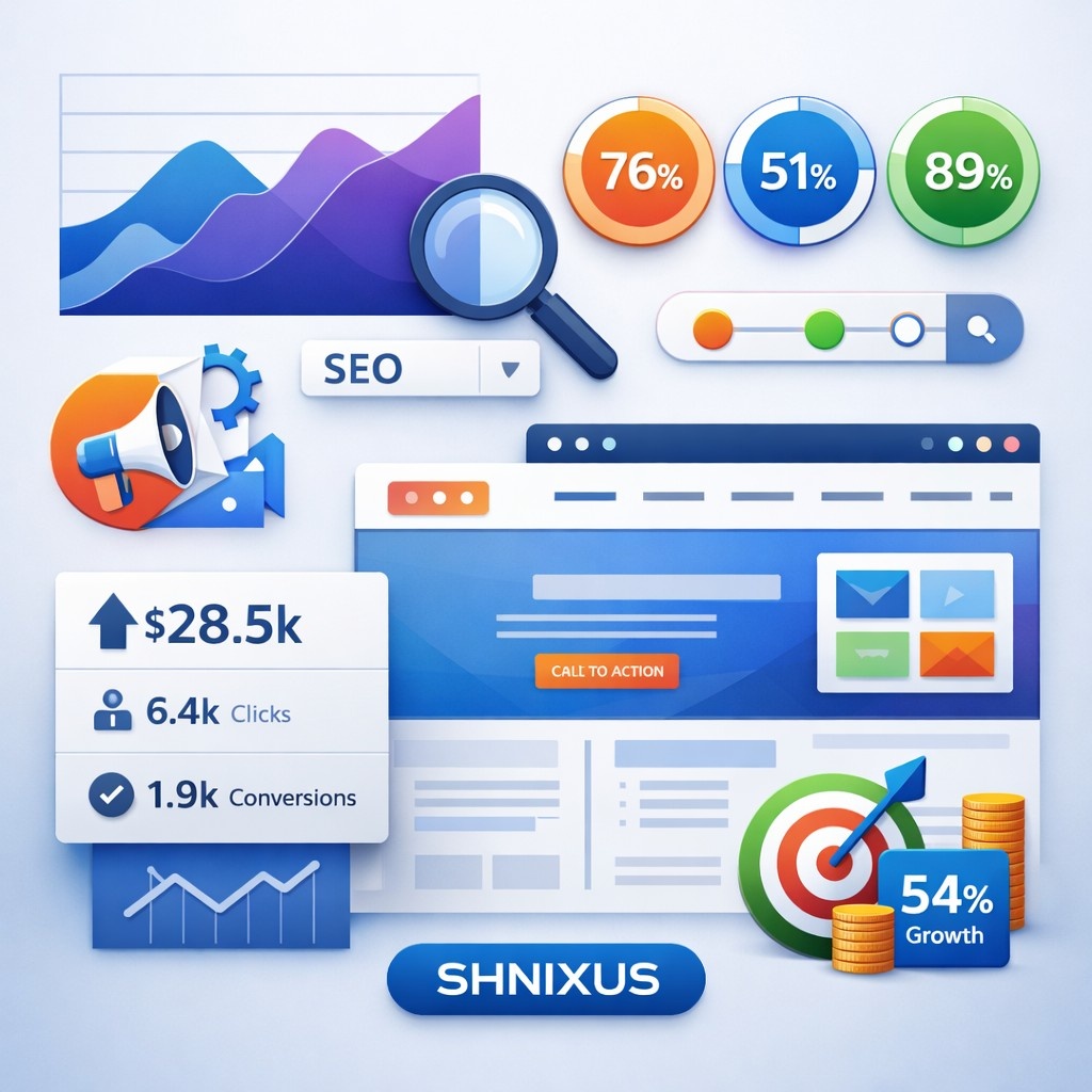 shnixus – your trusted digital marketing agency ShNixus Softech trusted Digital Marketing Agency delivering SEO services and growth-focused online marketing success